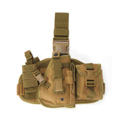 Tactical combination of gun holsters